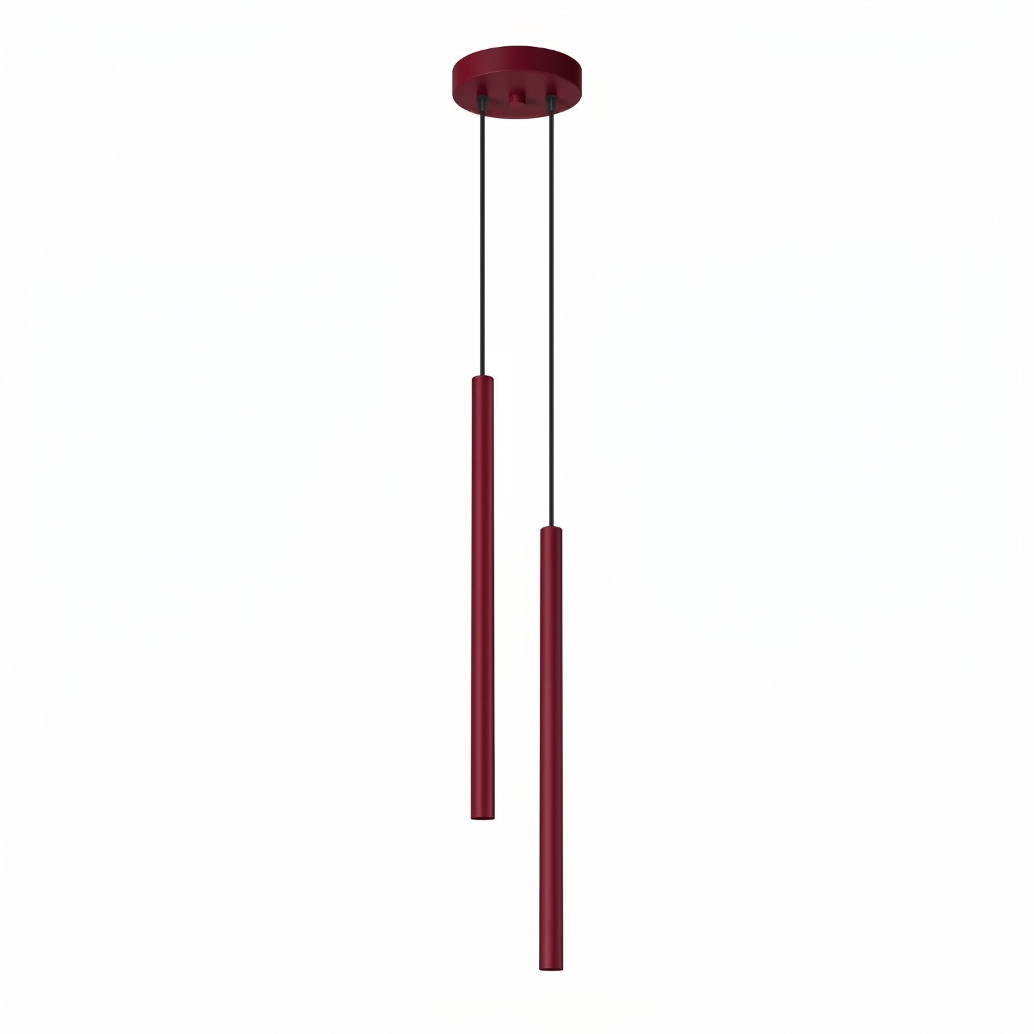 Hängeleuchten Pastelo Burgund 2xg9 15cm Stahl Sollux