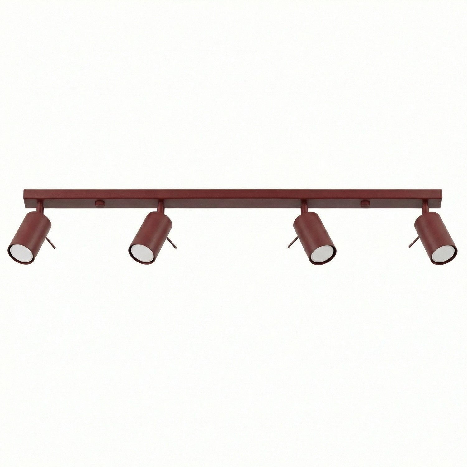 Deckenleuchten Ring Burgund 4xgu10 80cm Stahl Sollux
