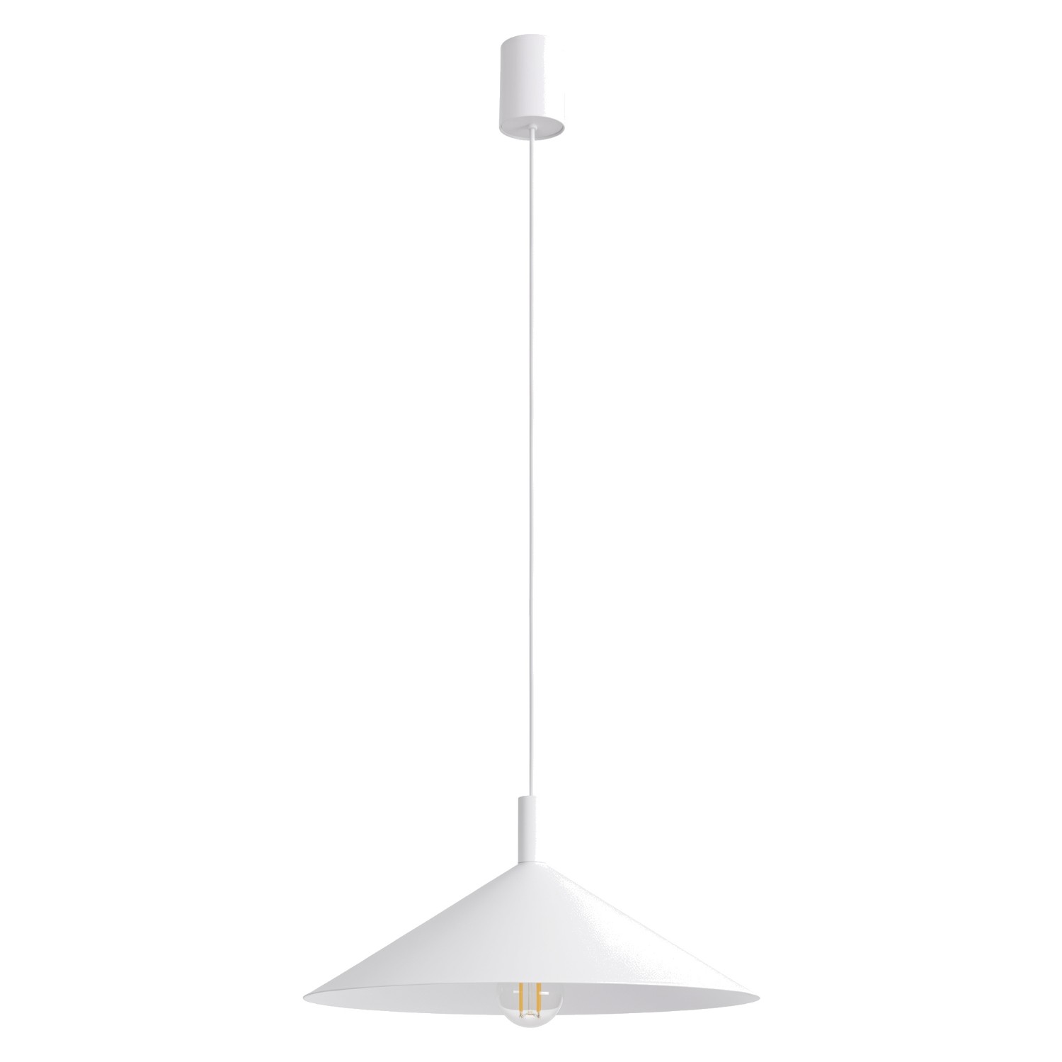Hängeleuchten Nox Weiß 1xe27 40cm Stahl Sollux