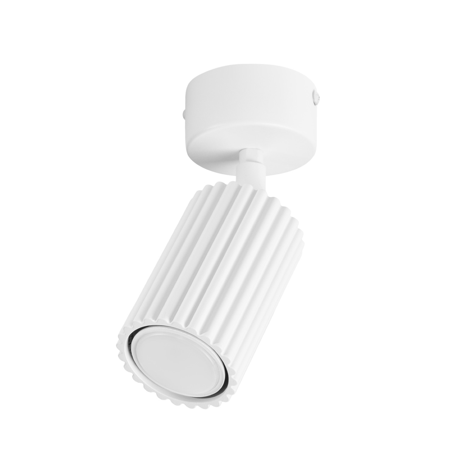 Deckenleuchten Karbon Weiß 1xgu10 7cm Aluminium Sollux