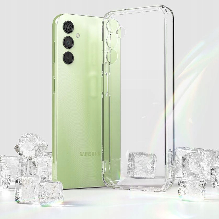 Transparente Hülle 2 Mm Für Samsung Galaxy A14 [klar, Island] + Glas 9h