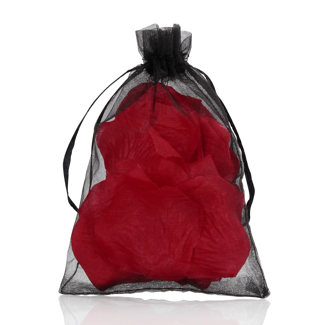 Rote Samtrosenblätter In Einer Schwarzen Tasche, Romantisches Detail - Le Désir Einheitsgröße (universell)
