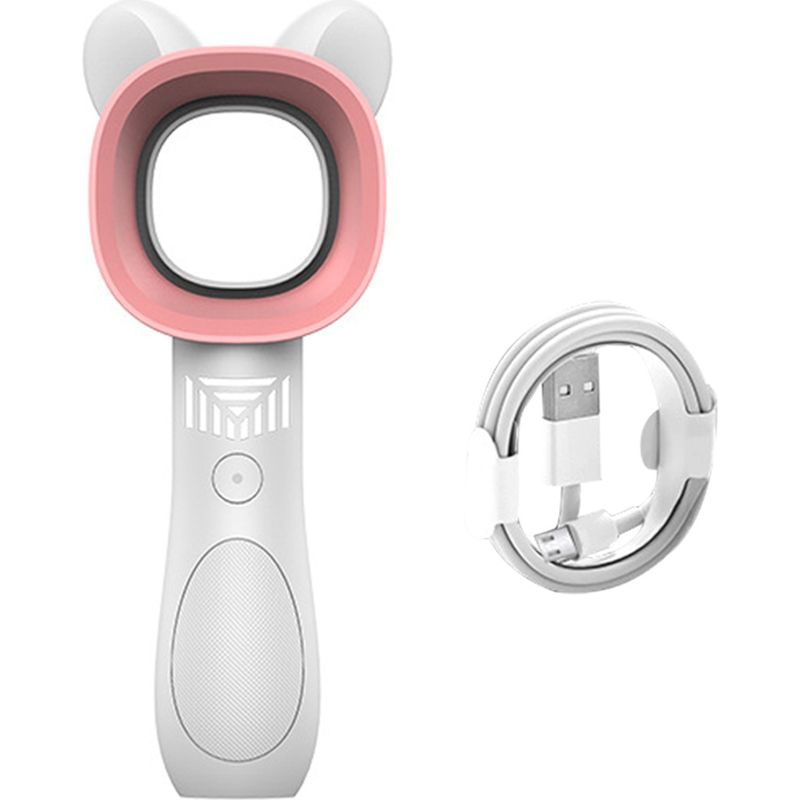 Tragbarer, Klingenloser Mini-usb-ventilator Mit 3 Geschwindigkeitsstufen Und Leisem Design (niedlich Weiß)