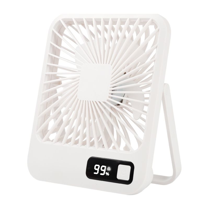 Wiederaufladbarer, Tragbarer Tischventilator Mit Digitalanzeige