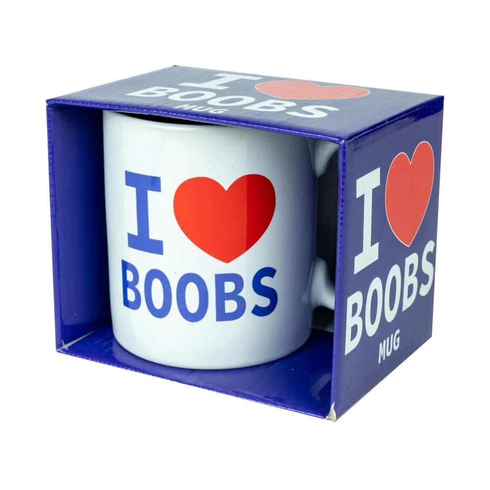 Witzige Tasse Mit Dem Lustigen Spruch „ich Liebe Brüste“ – Witziges Geschenk Für Partys