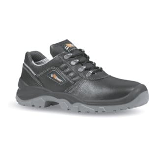 UPower Sicherheitsschuh EN ISO 20345 S2 SRC Tongue Gr. 43 Rindleder schwarz