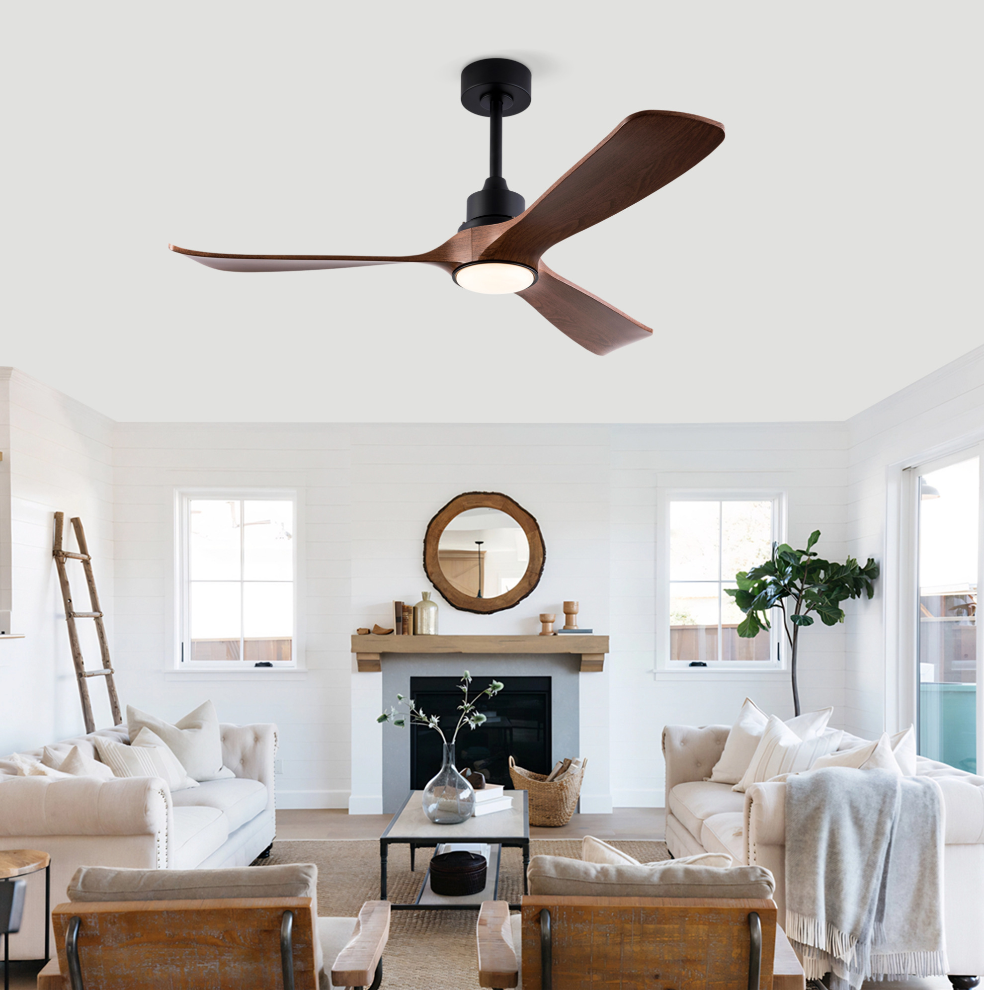 Deckenventilator Mit Licht Und Fernbedienung 52 Zoll Okmyhome