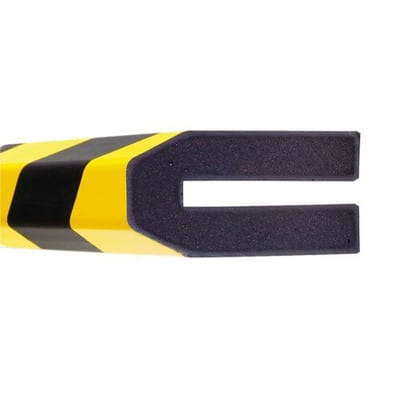 Moravia Prallschutz MORION Trapez Profilschutz 40 x 80 x 8 mm Länge 1000 mm gelb/schwarz