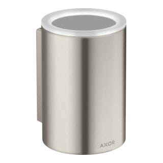 hansgrohe Zahnputzbecher Axor Universal Circular d 76x114mm, Wandmontage, Edelstahl-Optik