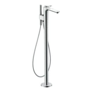 Hansgrohe Wannen-einhebelmischer Axor Citterio C Cubic Cut, Chr, Bodensteh., Ausl. 194mm