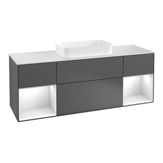 V&B Waschtischunterschrank Finion 160x60,3x50,1cm, Rg Ol m La, si Gr m Lac