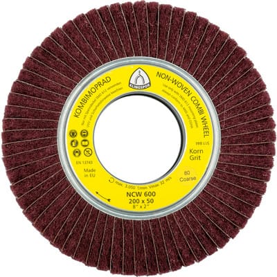 Klingspor NCW 600 Vliesmopräder Kombination, 165 x 50 x 43,1 mm Korn 150 Medium, rotbraun