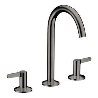 hansgrohe 3-Loch-Waschtischarmatur 170 Axor One A 140mm, m Pus-Op-Abl, m HG, pol. bla vc