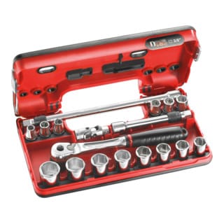 Facom Steckschlüssel-Set 3/8" D-Box 6-Kant