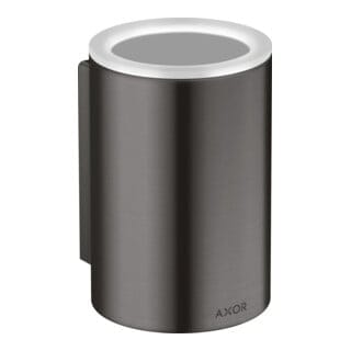 hansgrohe Zahnputzbecher Axor Universal Circular d 76x114mm, Wandmont., brush. bla chrome