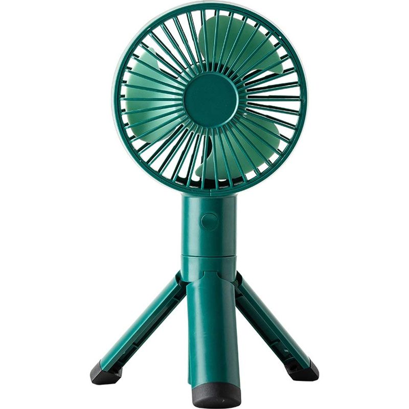 Kleiner, Tragbarer, Per Usb Aufladbarer Taschenventilator (grün), Geeignet Für Den Innen- Und Außenbereich