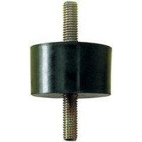 Gummi-Metall-Puffer zylindrisch Typ A D15xH25mm M4x10 NR57 Bild 2
