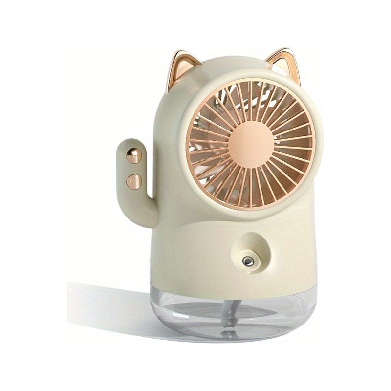 Tischventilator Mit Sprühnebel, Kühlventilator, Usb-wiederaufladbarer Sprühventilator Für Büro, Zuhause Und Außenbereich