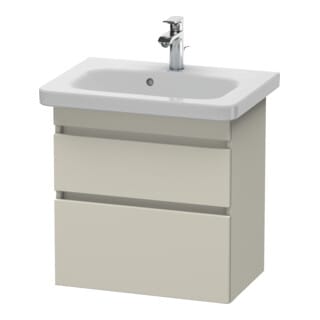 Duravit Waschtischunterschrank Com DuraStyle 58x36,8cm, Tau, 2 SchKa., wandhängend