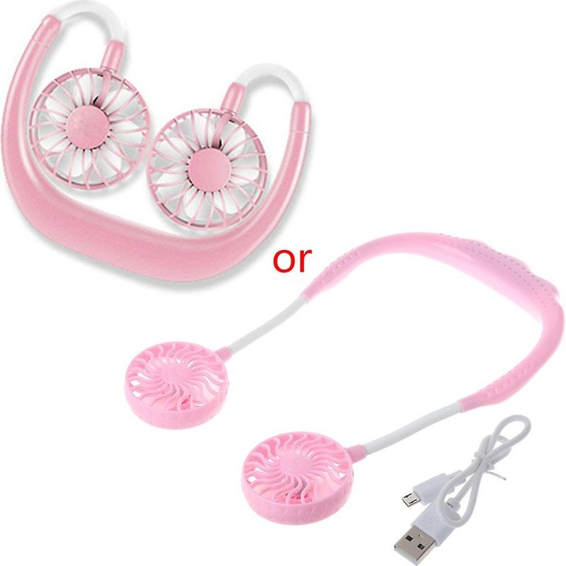 Freihändiger Sommerventilator, Mini-ventilator Zum Umhängen, Usb-aufladbar