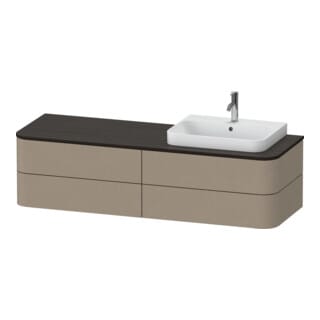 Duravit Waschtischunterschrank o. ES Happy D.2 Plus 40,8x160cm, 4 Schubkästen, BP r, leinen