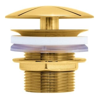 Duravit Schaftventil d 72mm, f WT ohne Überlauf, Gold poliert