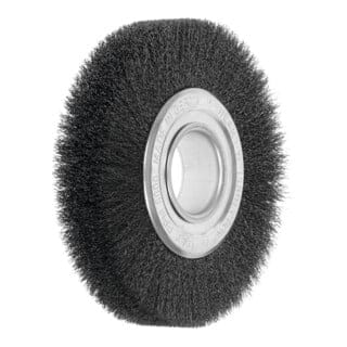 Lessmann Draht-Rundbürste Stahldraht 0,20 mm, Bürsten-⌀xBesatzbreite: 150X22 mm