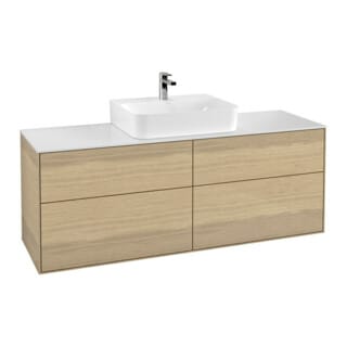 V&B Waschtischunterschrank Finion 160x60,3cm, Abd.-Pl. wh. m, Oak Veneer