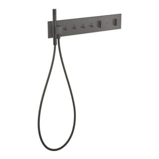 hansgrohe Fertigset ShowerComposition UP-THM, 4 Verbr., brushed black chrome