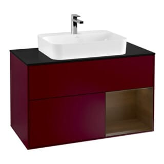 V&B Waschtischunterschrank Finion 100, Pl bla m, Reg re wal ven, Peo m