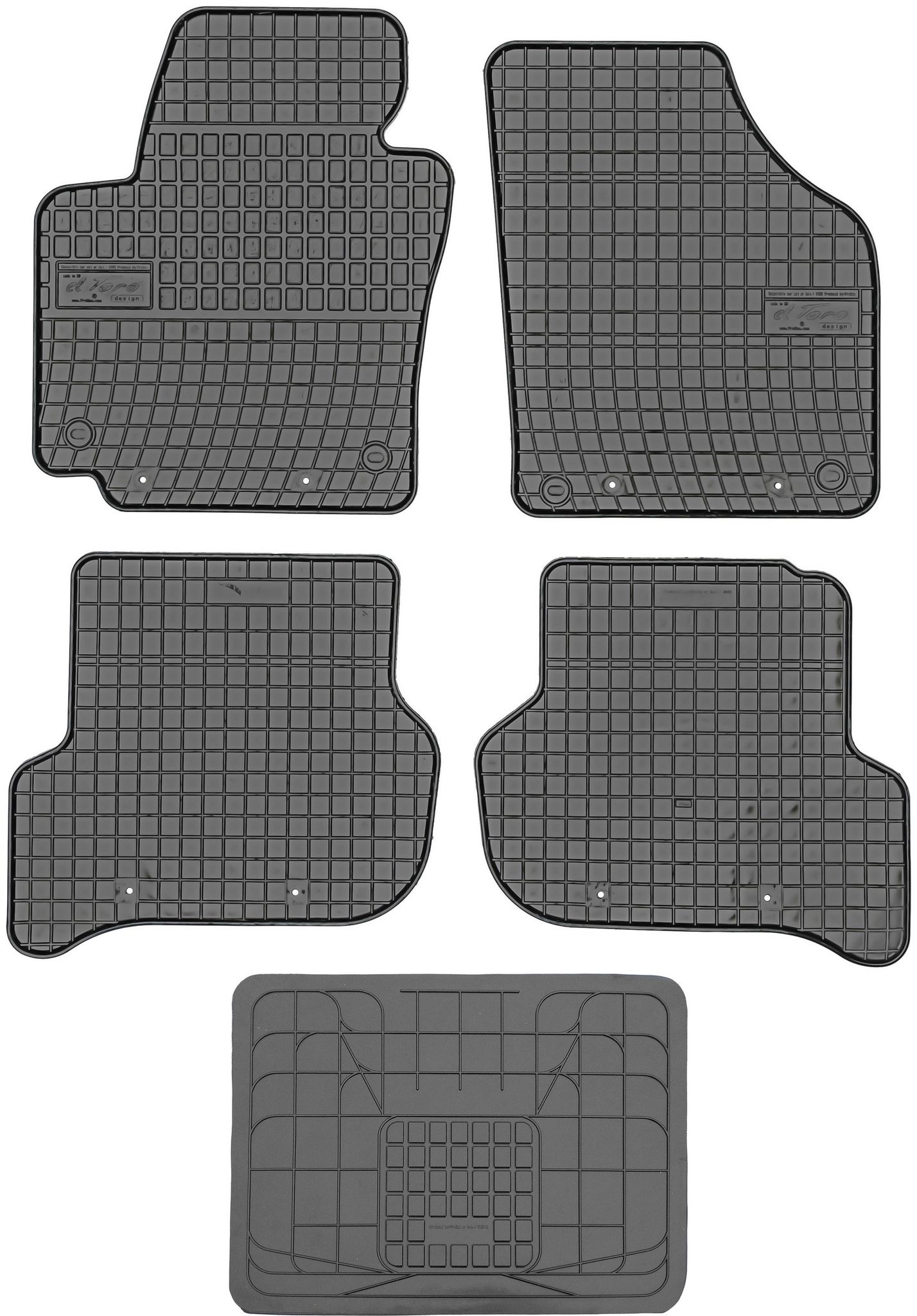 Frogum Et0403 Fußmatten + Bezug 542742 - Seat Altea 2004-2015 Ohne Stopper