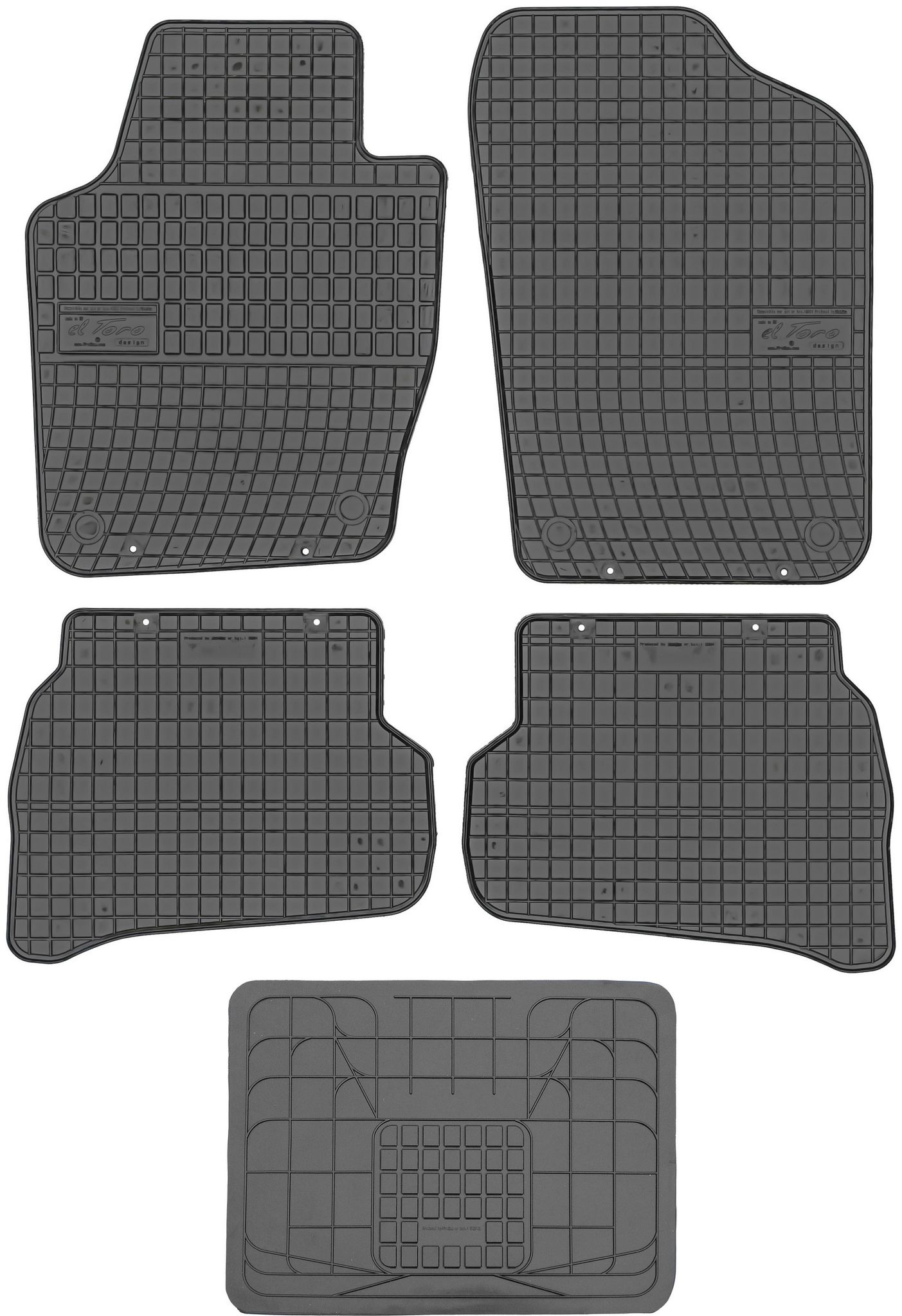 Frogum Et0394 Fußmatten + Bezug 542742 - Volkswagen Polo V 2009-2017 Ohne Stopper
