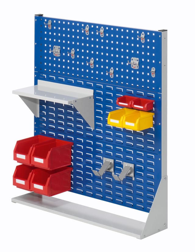 Kappes Stellwand RasterPlan Gr. 3 einseitig RAL 7035/5010 mit Ausstattung