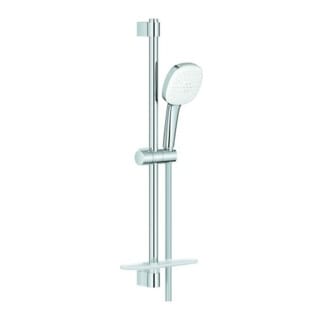 Grohe Brausestangenset Tempesta Cube 110 26907_3 600mm 2 Strahl Ablage 7,4l chrom