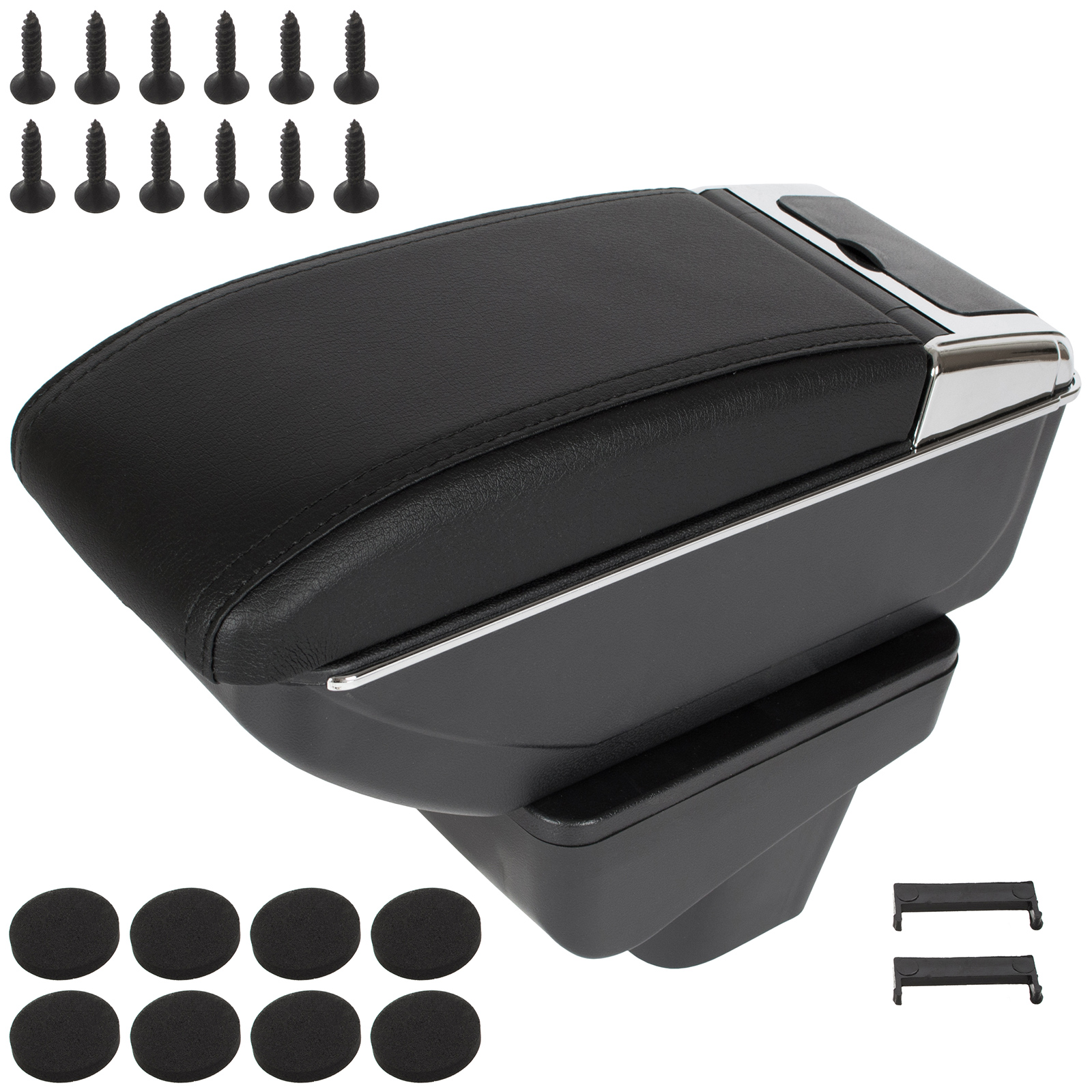Suzuki Vitara Iii 2015 – Armlehne Mit Ablagefach, Schwarzes Kunstleder + Montagesatz