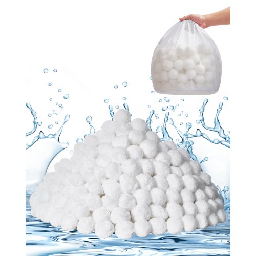 Filter Balls Für Sandfilter, 2,1 Kg, Filterbälle Ersetzen Pool-filtersand, Wiederverwendbare Filtermedienbälle Aus Polyesterfaser Mit Waschbeutel, Für Schwimmbecken, Aufstellbecken, Aquarium