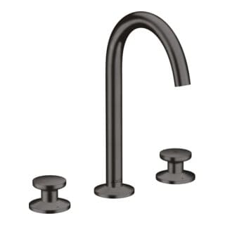 hansgrohe 3-Loch-Waschtischarmatur Sel. 170 Axor One A 140mm, m Pus-Op-Abl, brush. bla vc
