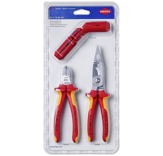 KNIPEX 00 31 30 BK V02 Elektro-Schneidset
