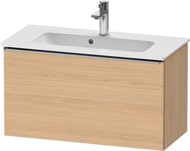 Duravit Waschtischunterschrank D-Neo Compact 81x37,2, ES geb/Ei Nat, 1 Ausz., wandhängend