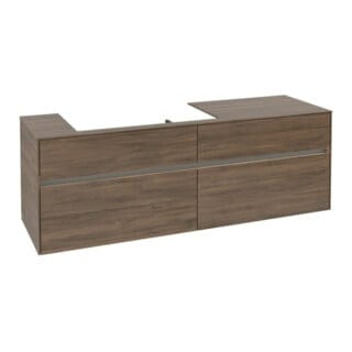 V&B Waschtischunterschrank Collaro 160x54,8x50cm, WT l, LED 12W, Ariz. Oa