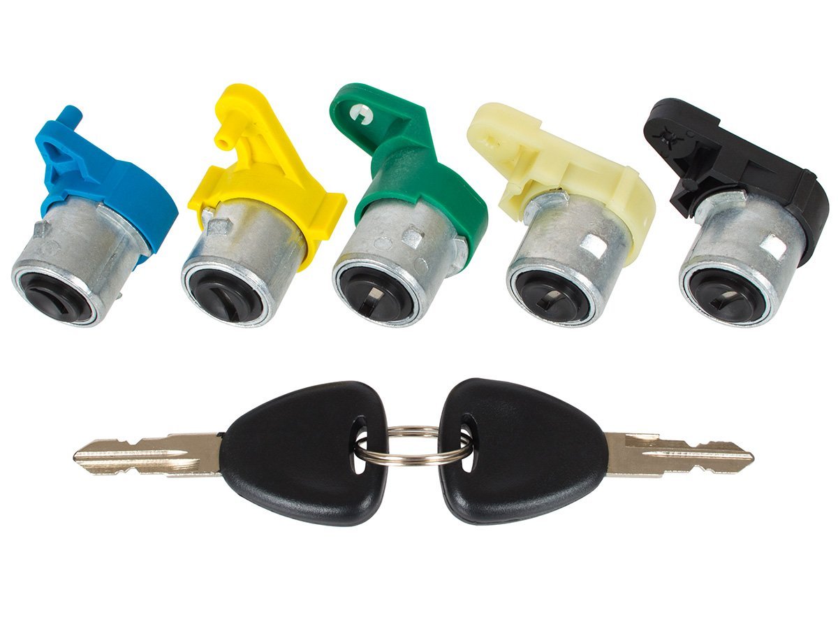 Renault Kangoo I 1997- Türschloss-einsätze, 5-teiliges Set