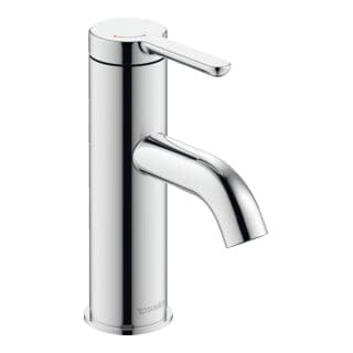 Duravit Waschtisch-Einhebelmischer S FreshStart + -Flow C.1 Ausl. 91mm, o. Zugst.Abl.Gar., chrom
