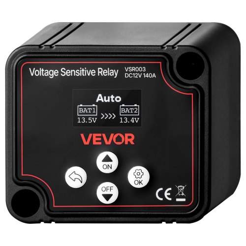 Trennrelais, 12 V, 140 A, Doppelbatterie Isolator Mit Lcd-bildschirm, Intelligenter Batterietrennschalter Für Lithium- Und Blei-säure-batterien, Für Auto, Lkw, Wohnmobil, Utv, Atv, Boot