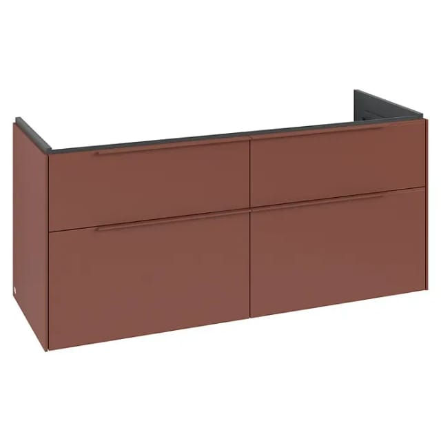 V&B Waschtischunterschrank Subway 3.0 127,2x57,6x47,8cm, o LE/Gr mon., wine r