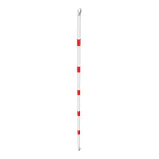 Schake Querrohr Ø 60 mm 2500mm verzinkt + Aluschellen, beschichtet, weiß / rot