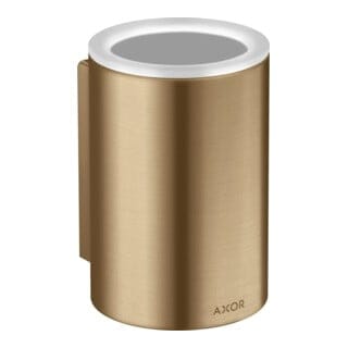 hansgrohe Zahnputzbecher Axor Universal Circular d= 76x114mm, Wandmontage, brushed bronze