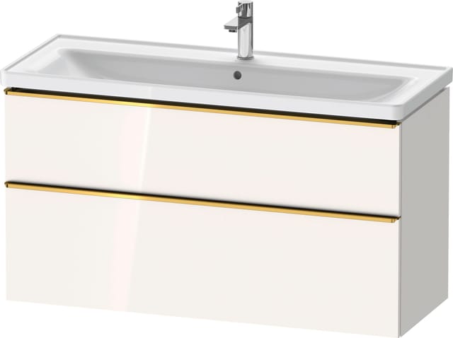 Duravit Waschtischunterschrank D-Neo 118,4x45,2x62,5cm, 2 A, wd, g pol/w hgl