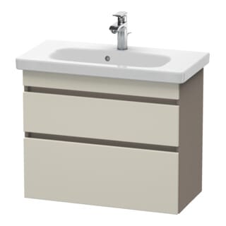 Duravit Waschtischunterschrank Com DuraStyle 73x36,8cm, tau/bas ma, 2 SchKa., wandhängend