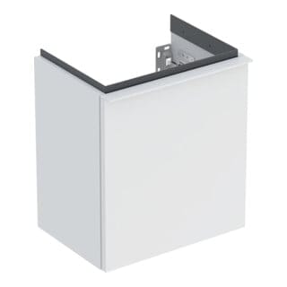 Geberit Handwaschbeckenunterschrank iCon 37x41,5x27,9cm, 1 T, An R, w ma/Gr w ma