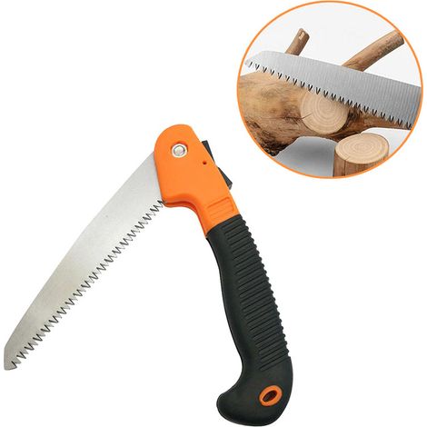 Gartensäge, Gartensäge Mit Rutschfestem Griff Und Gehärtetem Stahlblatt, Handgartensäge, Zum Beschneiden, Für Gartenarbeiten, Zum Schneiden Von Holz, Rohren Und Pvc-rohren, Für Camping, Tragbares Werk